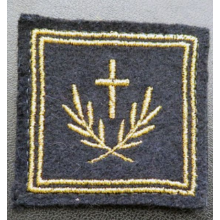 galon de combat aumonier catholique en chef adjoint ? (fils métallques) sur Velcro