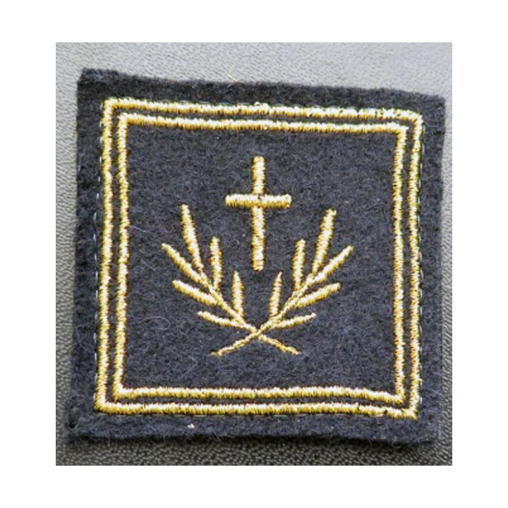 galon de combat aumonier catholique en chef adjoint ? (fils métallques) sur Velcro