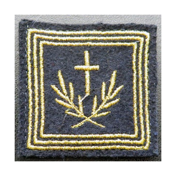 galon de combat aumonier catholique en chef ? (fils métallques) sur Velcro