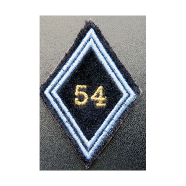LOSANGE DE BRAS MODÈLE 45 : 54° régiment de transmissions cadre sur velcro