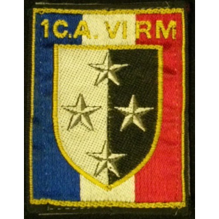 1° CA-VI° RM : 1° CORPS DARMÉE VI° RÉGION MILITAIRE (TISSU)