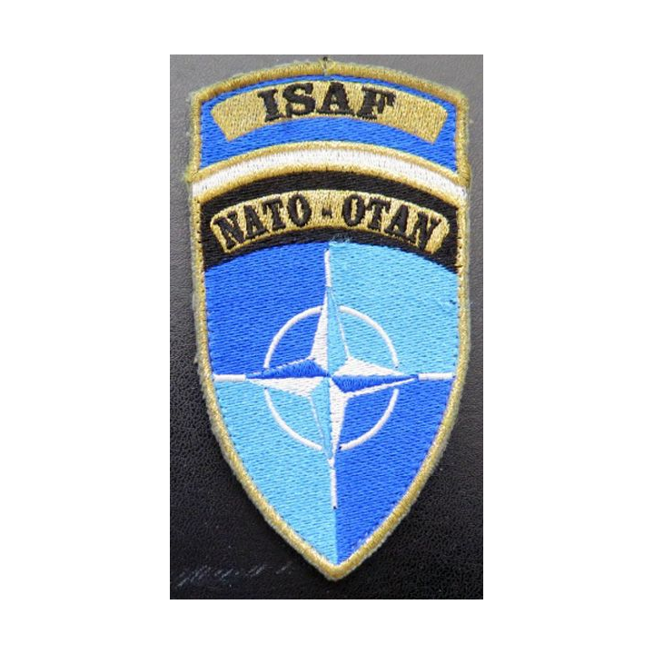 Insigne tissu de l'ISAF NATO OTAN