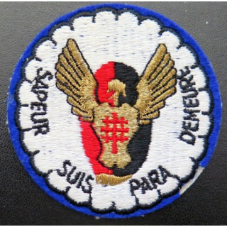 17° RGP : insigne tissu de la 1° compagnie de combat du 17° RGP sans hongroise