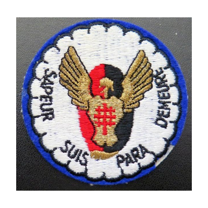 17° RGP : insigne tissu de la 1° compagnie de combat du 17° RGP sans hongroise