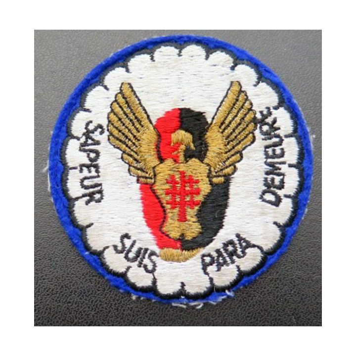 17° RGP : insigne tissu de la 1° compagnie de combat du 17° RGP sans hongroise