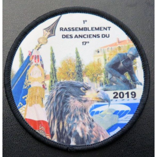 insigne tissu 1° rassemblement des anciens du 17° RGP 2019 