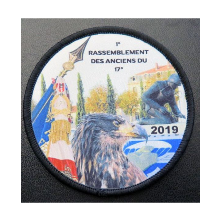 insigne tissu 1° rassemblement des anciens du 17° RGP 2019 