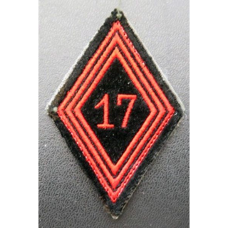 LOSANGE DE BRAS MODÈLE 45 :  17° régiment du génie parachutiste  17° RGP troupe