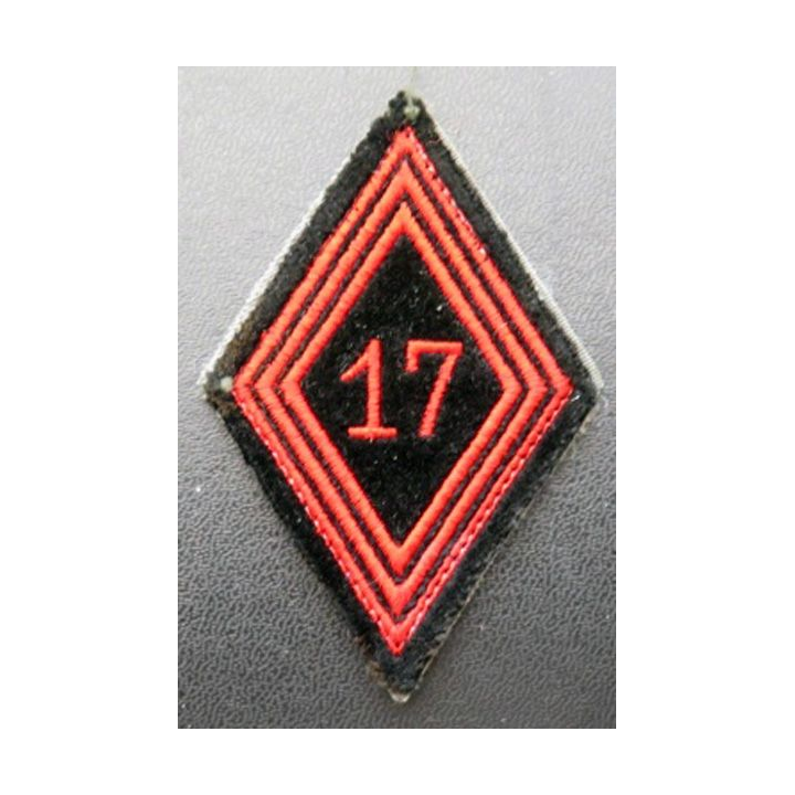 LOSANGE DE BRAS MODÈLE 45 :  17° régiment du génie parachutiste  17° RGP troupe