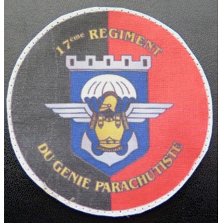 17° RGP : insigne tissu du 17° RGP diamètre 9 cm