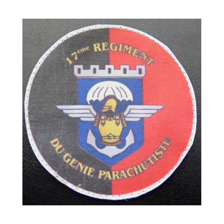17° RGP : insigne tissu du 17° RGP diamètre 9 cm