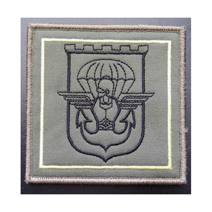 17° RGP : insigne tissu de la 3° compagnie du 17° RGP 10 x 10 cm sur scratch