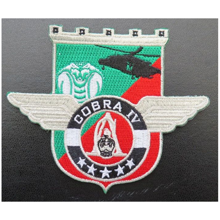17° RGP : insigne tissé Unité COBRA IV du 17° RGP Barkhane Mali 2015 argenté