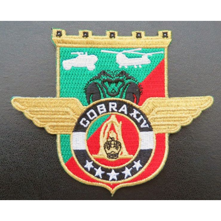 insigne tissé Unité COBRA XIV du 17° RGP Barkhane Mali 2018 doré