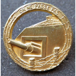 MAGINOT : insigne béret MAGINOT "on ne passe pas" doré Arthus bertrand