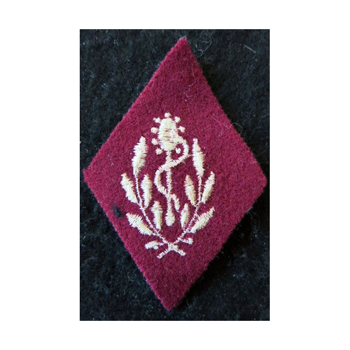 LOSANGE DE BRAS MODÈLE 45 :  auxiliaire sanitaire troupe (variante) du Service de santé des armées