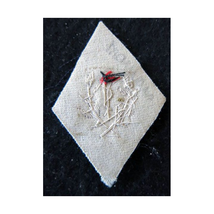 LOSANGE DE BRAS MODÈLE 45 :  officier sanitaire troupe de marine (ex coloniales) du Service de santé