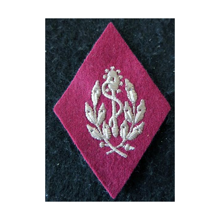 LOSANGE DE BRAS MODÈLE 45 :  auxiliaire sanitaire modèle  troupe du Service de santé des armées