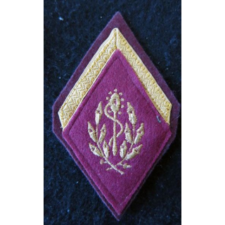LOSANGE DE BRAS MODÈLE 45 :  sergent PDL auxiliaire sanitaire du Service de santé des armées