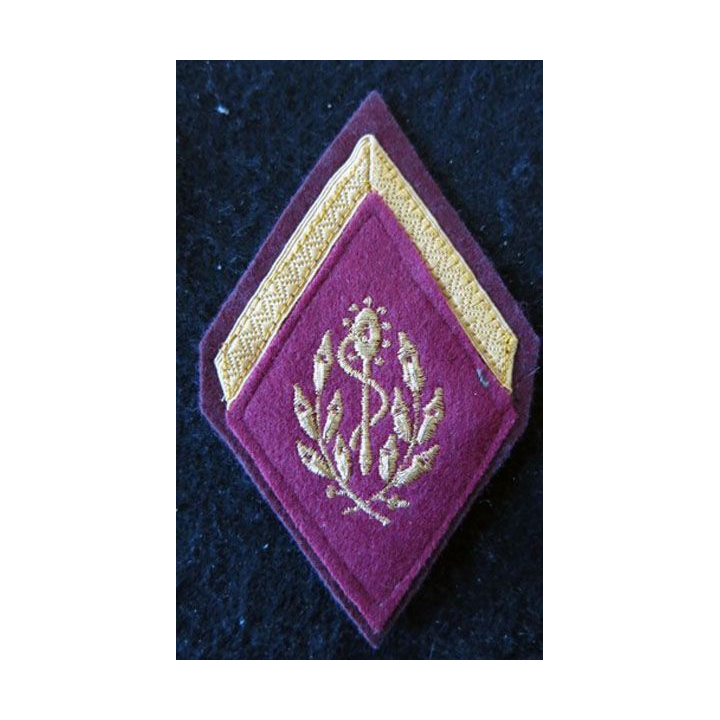 LOSANGE DE BRAS MODÈLE 45 :  sergent PDL auxiliaire sanitaire du Service de santé des armées