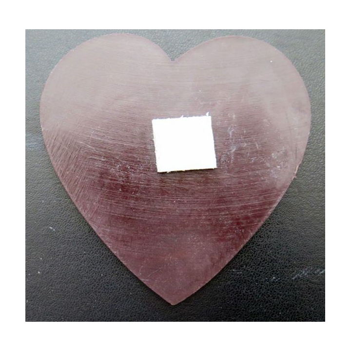 Plaque en plastique en forme de coeur "Praise the Lord" hauteur 10 cm