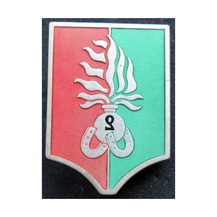 2° REI compagnie montée du 2° régiment étranger d'infanterie vert et rouge