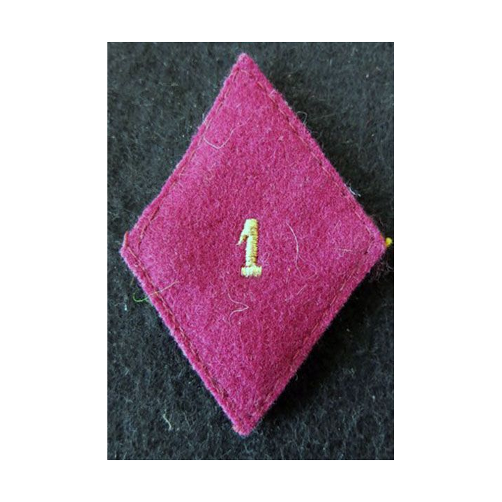 LOSANGE DE BRAS MODÈLE 45 : sous officier 1° section d'infirmiers militaires du service santé militaire Paris