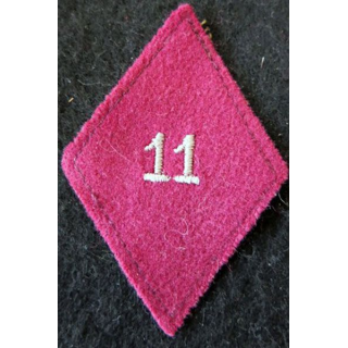 LOSANGE DE BRAS MODÈLE 45 : 11° SIM troupe 11° section d'infirmiers militaires du service santé militaire Casablanca