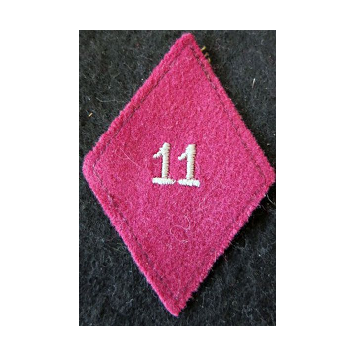 LOSANGE DE BRAS MODÈLE 45 : 11° SIM troupe 11° section d'infirmiers militaires du service santé militaire Casablanca