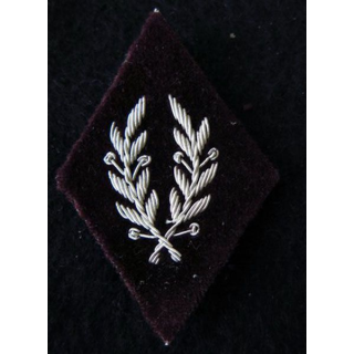 LOSANGE DE BRAS MODÈLE 45 : Médecin vétérinaire biologiste du Service de santé des armées fond velours en cannetille