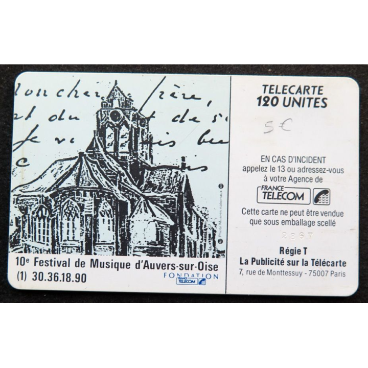 télécarte 120 unités Vincent Van Gogh 1853 1890  France télécom