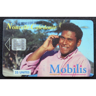 télécarte 25 unités Mobilis Nouvelle calédonie