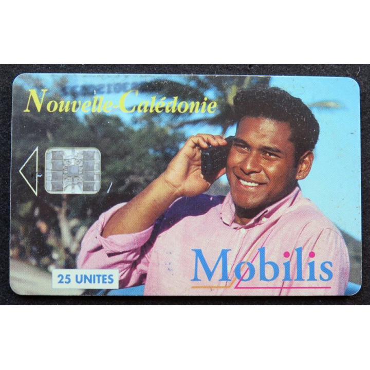 télécarte 25 unités Mobilis Nouvelle calédonie