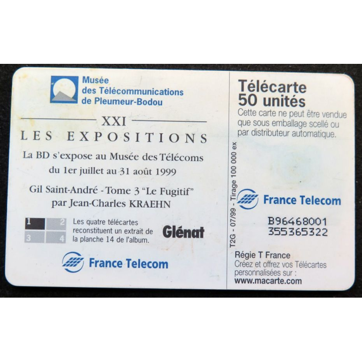 télécarte 50 unités France télécom XXI Les expositions C'est promis wakatépé