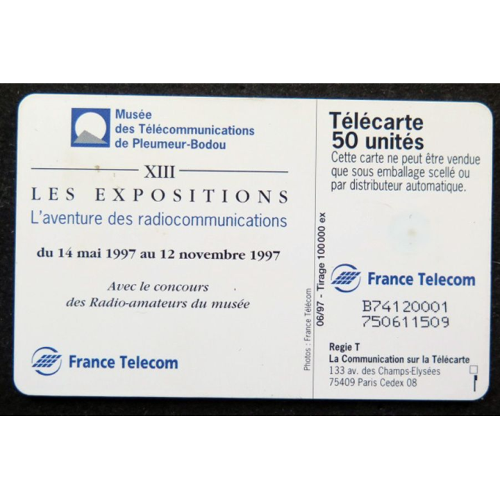 télécarte 50 unités France télécom XIII Les expositions
