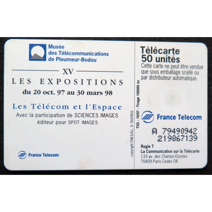 télécarte 50 unités France télécom XV Les expositions