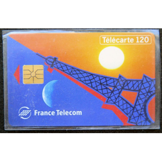 télécarte 120 unités France télécom neuve Tour Eiffel