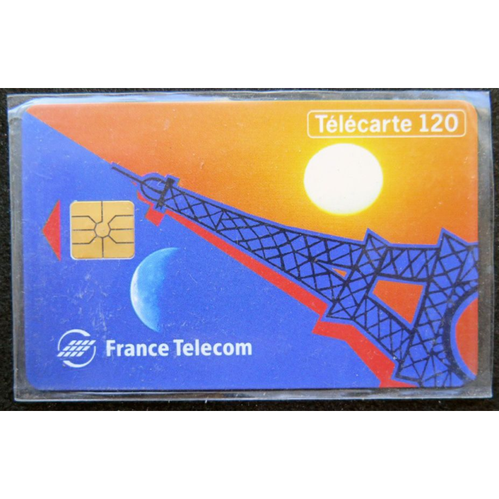 télécarte 120 unités France télécom neuve Tour Eiffel