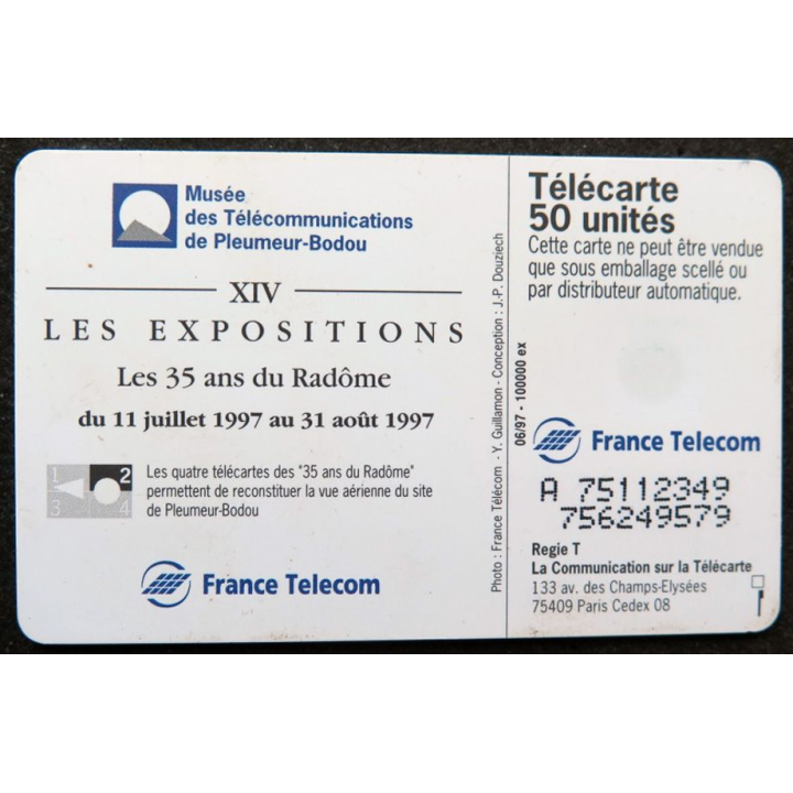 télécarte 50 unités France télécom XIV Les expositions