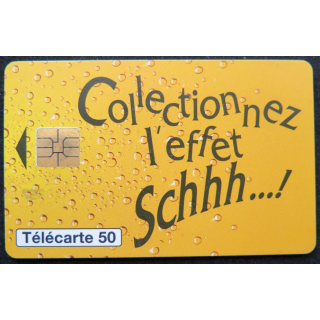 télécarte 50 unités France télécom Collectionnez effet Schhh schweppes
