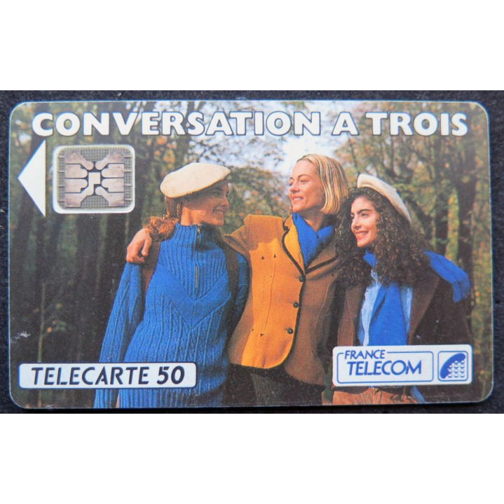 télécarte 50 unités France télécom Conversation à trois