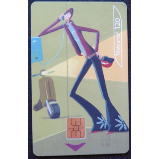 télécarte 120 unités France télécom carte n ° 4/6 cool Ok tranquille