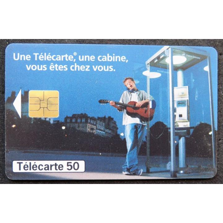 télécarte 50 unités France télécom une cabine vous êtes chez vous