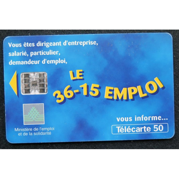 télécarte 50 unités France télécom le 36-15 emploi