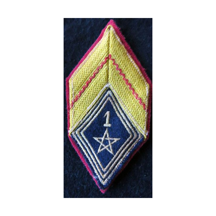 LOSANGE DE BRAS MODÈLE 45 :  caporal 1° régiment de spahis marocain FFA