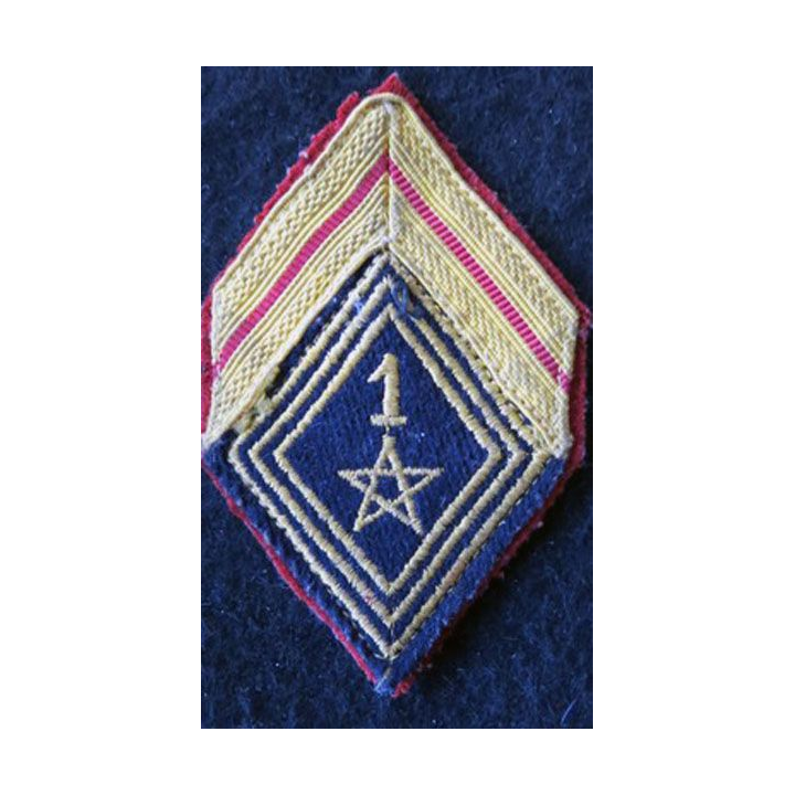 LOSANGE DE BRAS MODÈLE 45 :  caporal 1° régiment de spahis marocain AFN