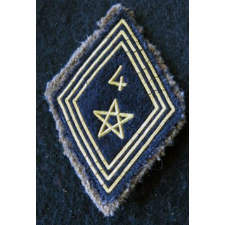 LOSANGE DE BRAS MODÈLE 45 :  modèle troupe 4° régiment de spahis marocain FFA