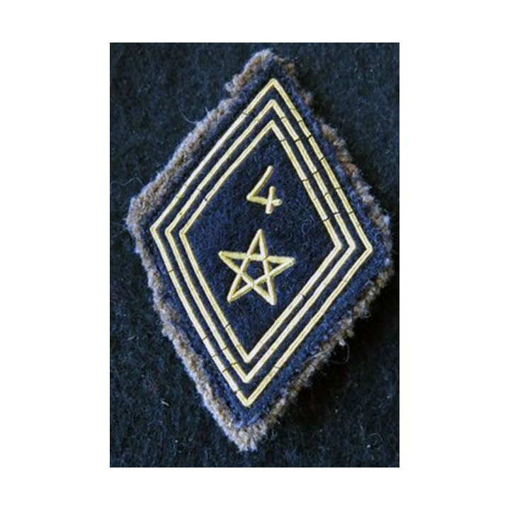 LOSANGE DE BRAS MODÈLE 45 :  modèle troupe 4° régiment de spahis marocain FFA
