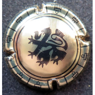 Capsule Muselet Union Champagne de Saint Gall n° 10 Or dessin épais