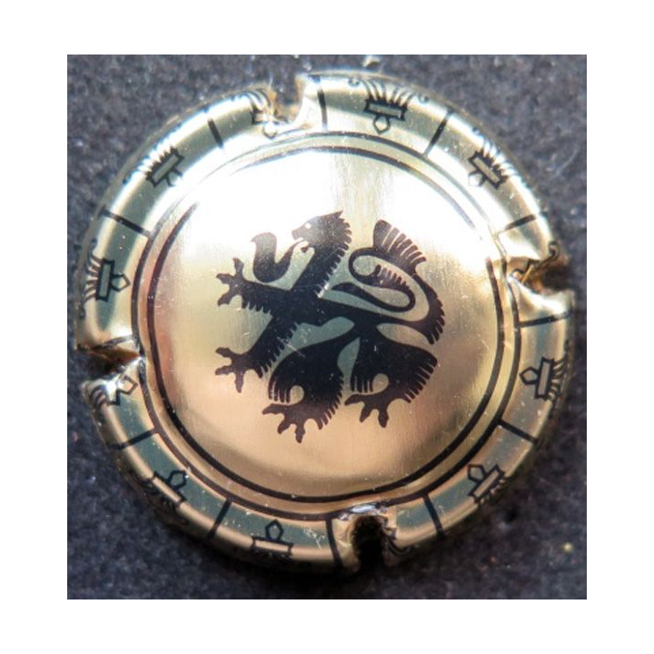 Capsule Muselet Union Champagne de Saint Gall n° 10 Or dessin épais